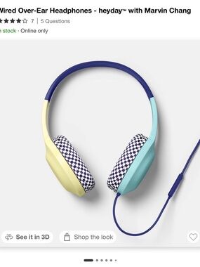 heyday Artist Series Headphones with Marvin Chang - built in microphone